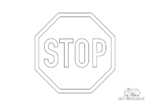 Ausmalbild Stoppschild Stopschild